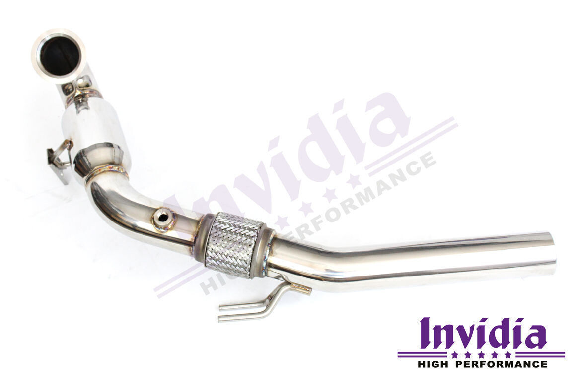 INVIDIA - Down Pipe with High Flow Cat (Golf GTI Mk6 08-13)
