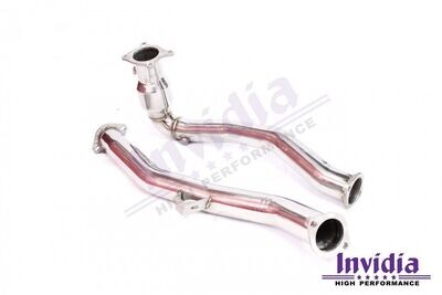 INVIDIA - Down Pipe With High Flow Cat (WRX Auto 2015+)