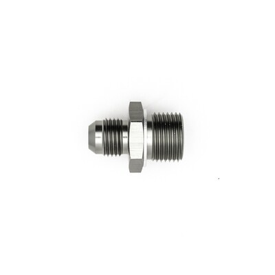 DEATSCHWERKS - 6AN Male Flare to M18 X 1.5 Male Metric Adapter w/Crush Washer