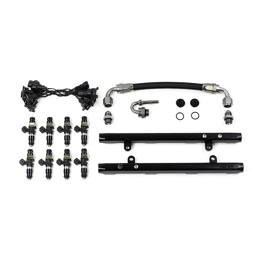 DEATSCHWERKS - Coyote 5.0 Fuel Rails w/Crossover + 1200cc/min Injectors (Mustang/F-150 11-17)