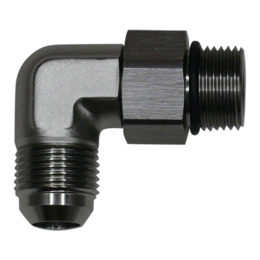 DEATSCHWERKS - 10AN to 10AN Flare 90-Degree Fitting Anodized Titanium