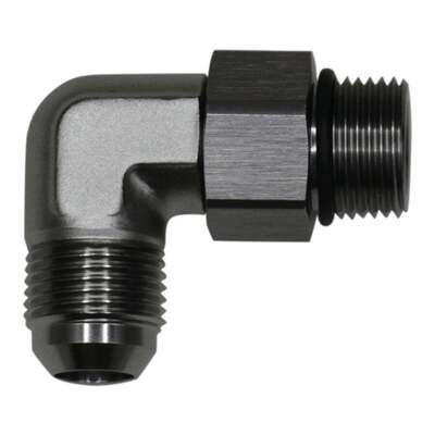 DEATSCHWERKS - 10AN to 10AN Flare 90-Degree Fitting Anodized Titanium