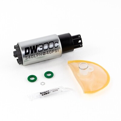 DEATSCHWERKS - DW300C 340lph Compact Fuel Pump w/Install Kit (Civic 06-11)