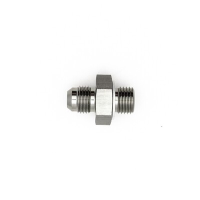DEATSCHWERKS - 6AN Male Flare to M14 X 1.5 Male Metric Adapter w/Crush Washer