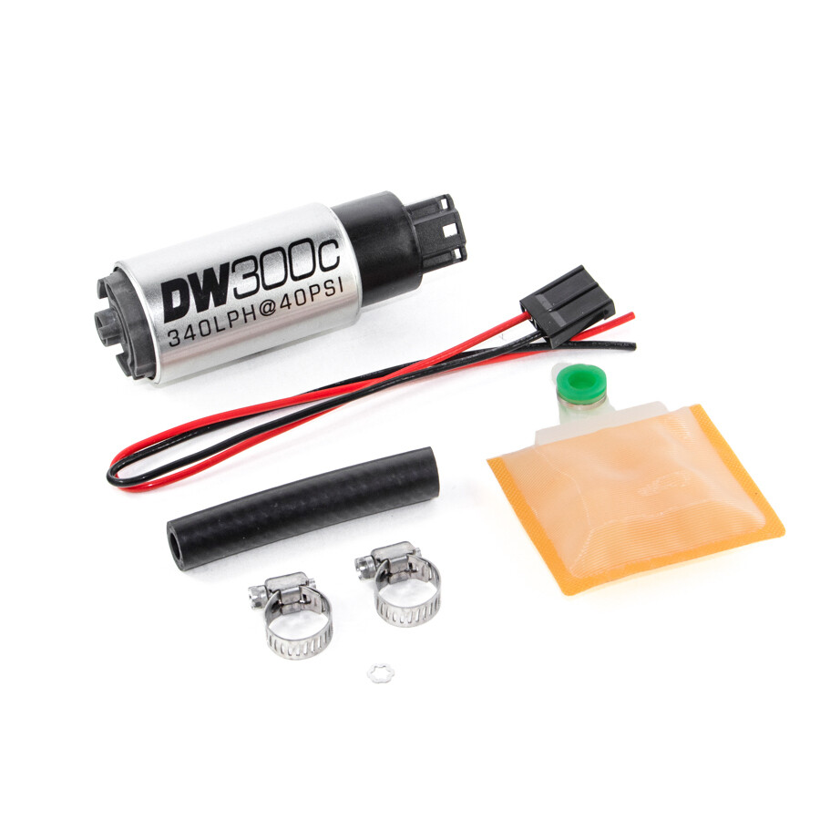 DEATSCHWERKS - DW300C 340lph Compact Fuel Pump w/Install Kit