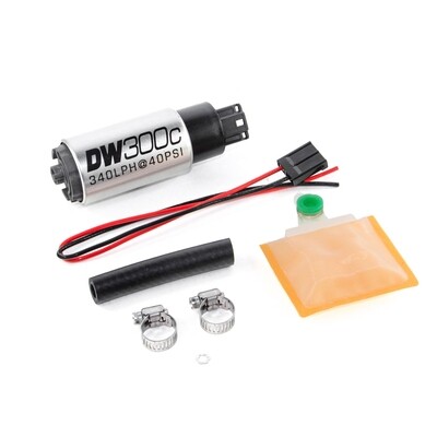 DEATSCHWERKS - DW300C 340lph Compact Fuel Pump w/Install Kit
