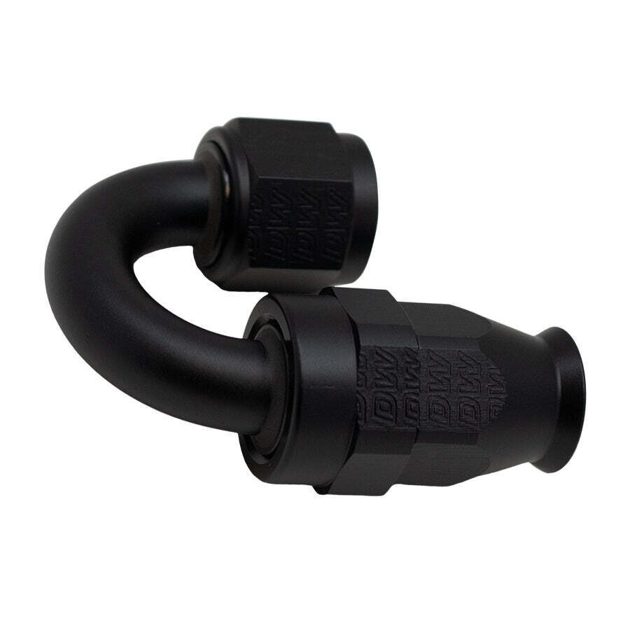 DEATSCHWERKS - 8AN Female Swivel 180-Degree Hose End PTFE Anodized Matte Black