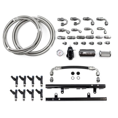 DEATSCHWERKS - LS1/LS6 Fuel Rails w/Crossover, 780cc/min Injectors + Full Return Plumbing Kit (Camaro 98-02)