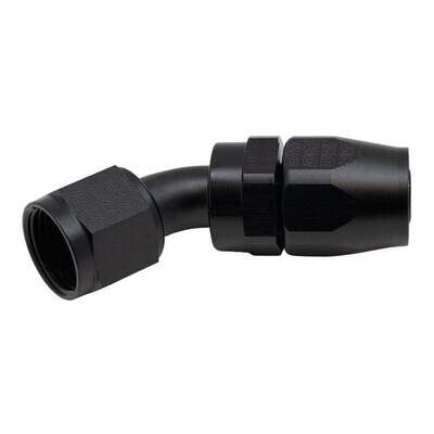 DEATSCHWERKS - 10AN Female Swivel 45-Degree Hose End CPE Anodized Matte Black