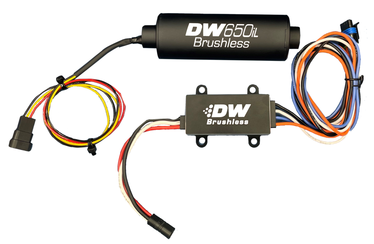 DEATSCHWERKS - DW650iL 650LPH Brushless In-Line Fuel Pump with PWM Controller