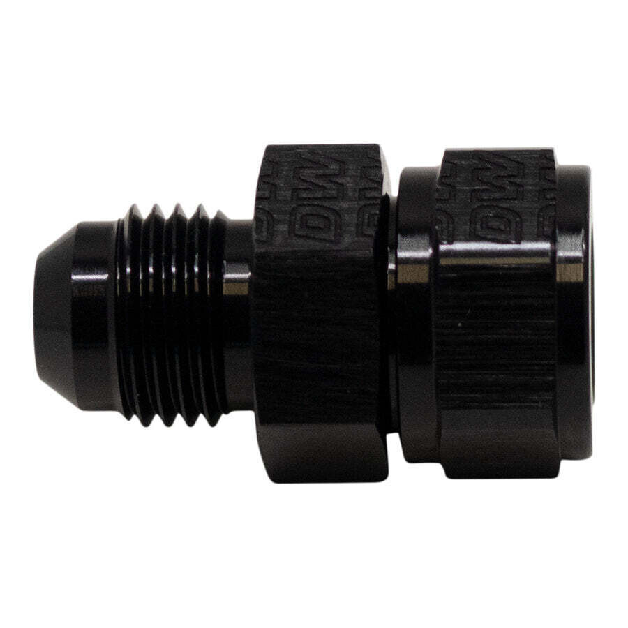 DEATSCHWERKS - 6AN Male Flare to Fuel Pump Outlet Barb Adapter Anodized Matte Black