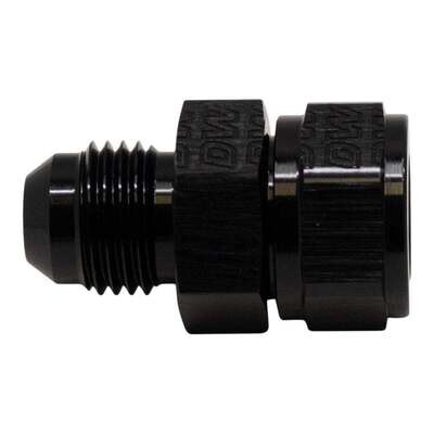 DEATSCHWERKS - 6AN Male Flare to Fuel Pump Outlet Barb Adapter Anodized Matte Black