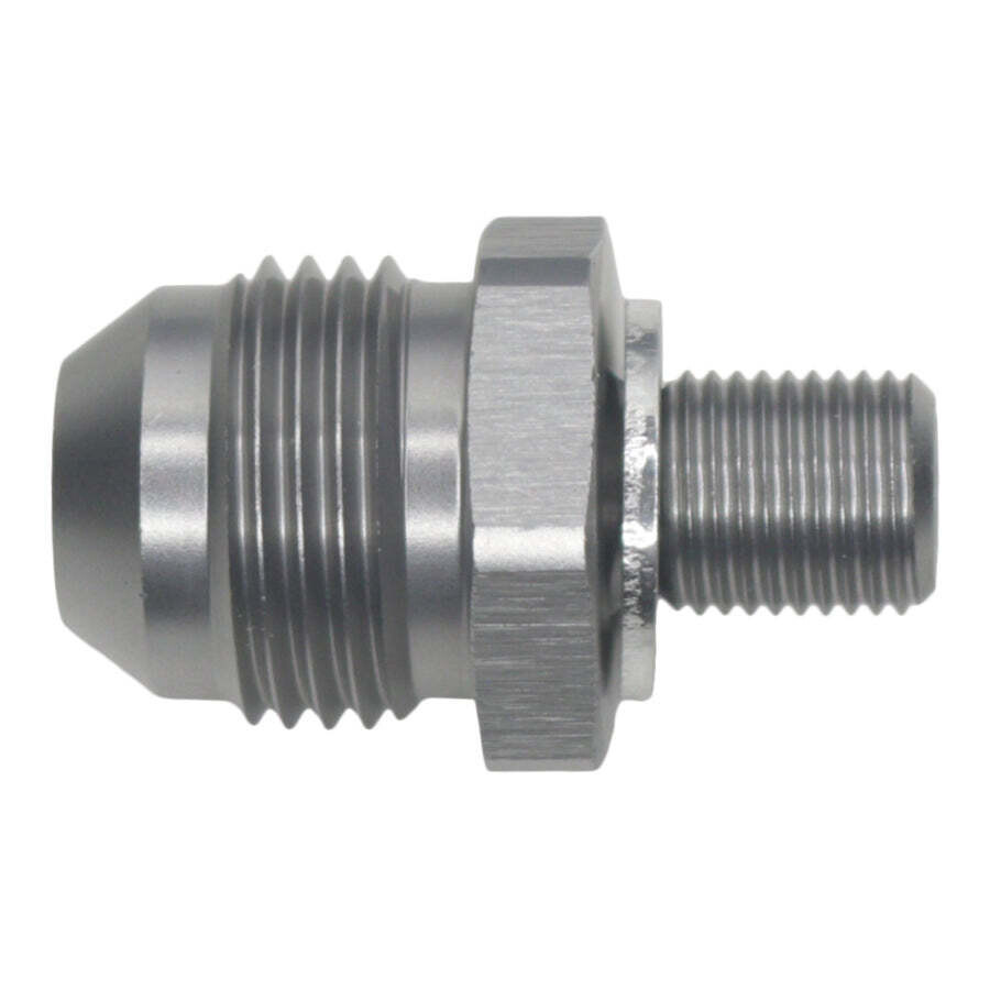 DEATSCHWERKS - 8AN to M10 X 1.0 Metric Adapter Anodized Titanium