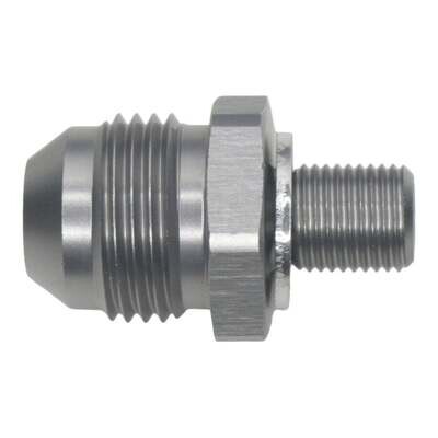 DEATSCHWERKS - 8AN to M10 X 1.0 Metric Adapter Anodized Titanium