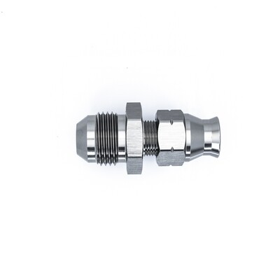 DEATSCHWERKS - 8AN Male Flare to 5/16&quot; Hardline Compression Adapter w/Olive Insert