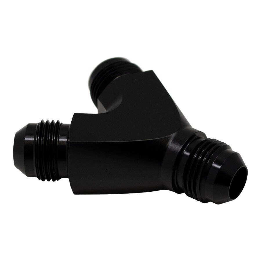 DEATSCHWERKS - 8AN to 8AN to 8AN Y-Block Fitting Anodized Matte Black