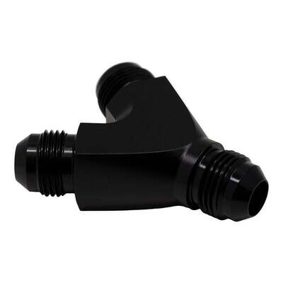 DEATSCHWERKS - 8AN to 8AN to 8AN Y-Block Fitting Anodized Matte Black