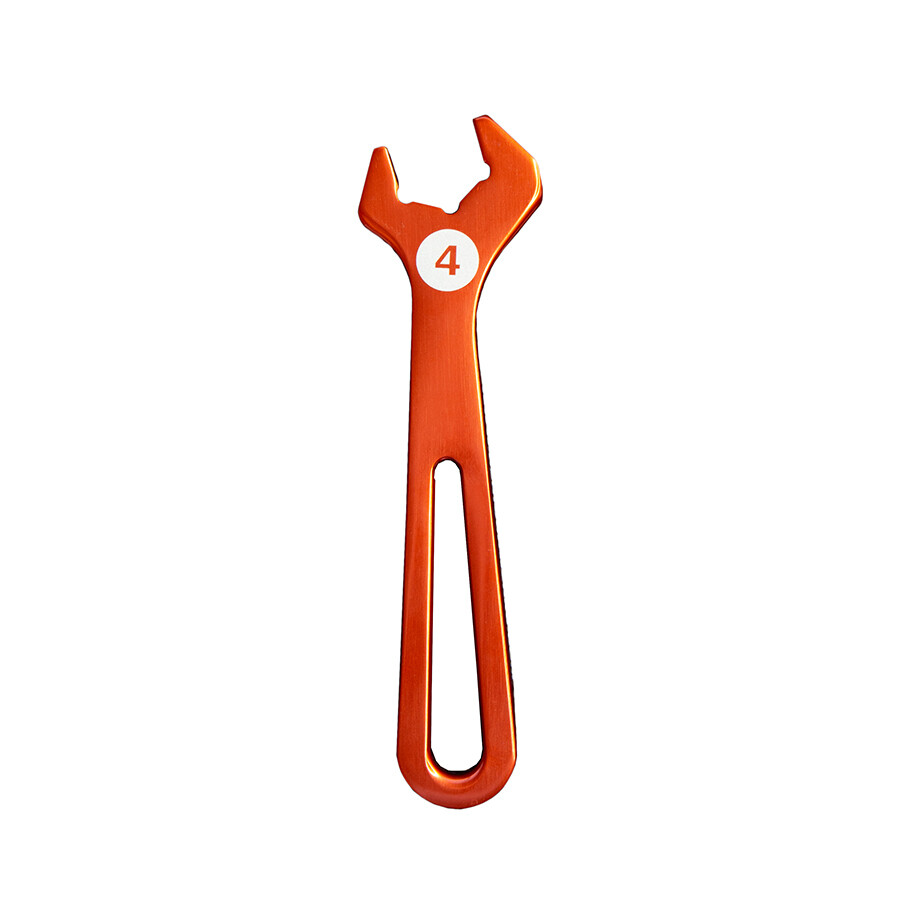 DEATSCHWERKS - Orange Anodized T6061 Aluminum Hose End Wrench - 4AN
