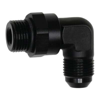 DEATSCHWERKS - 8AN to 8AN Flare 90-Degree Fitting Anodized Matte Black