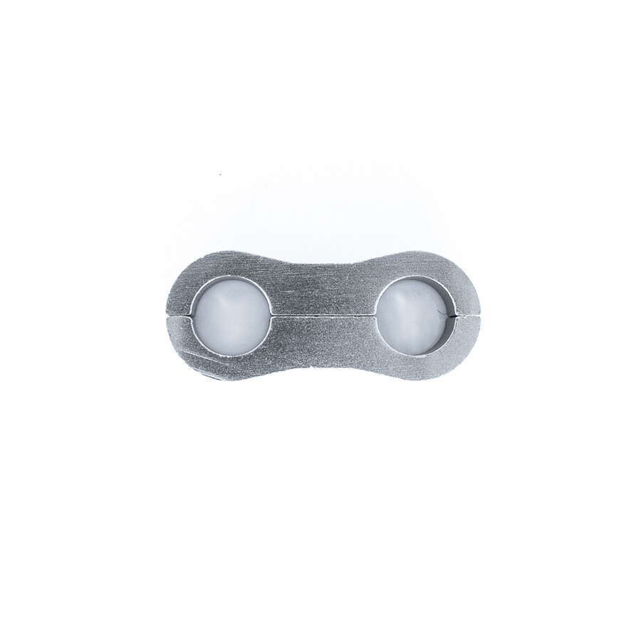 DEATSCHWERKS - Titanium Billet Dual Hose Separator to Suit -6 PTFE Hose (11.1mm Clamp ID)