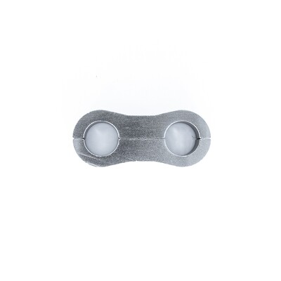 DEATSCHWERKS - Titanium Billet Dual Hose Separator to Suit -6 PTFE Hose (11.1mm Clamp ID)