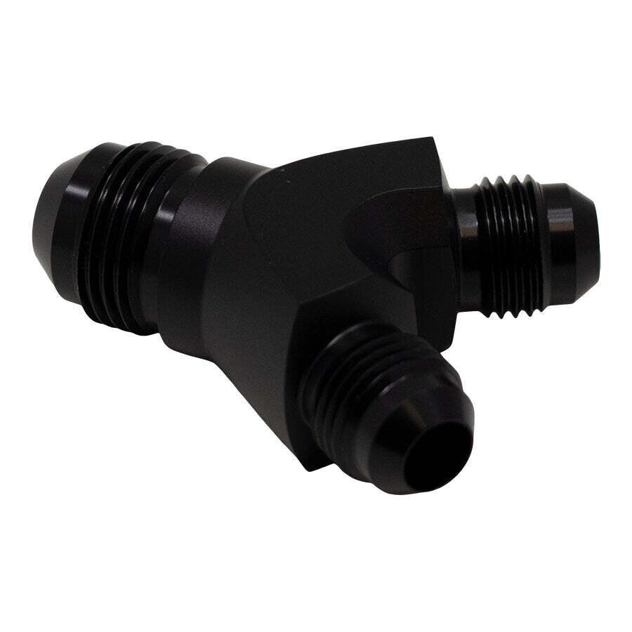 DEATSCHWERKS - 6AN to 6AN to 8AN Y Block Fitting Anodized Matte Black