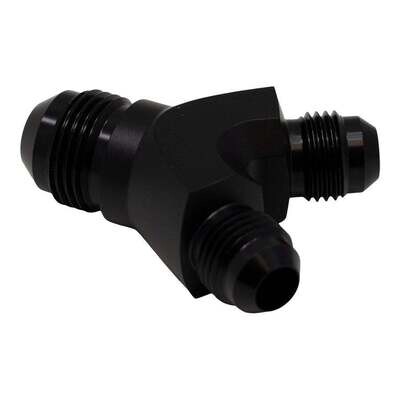 DEATSCHWERKS - 6AN to 6AN to 8AN Y Block Fitting Anodized Matte Black