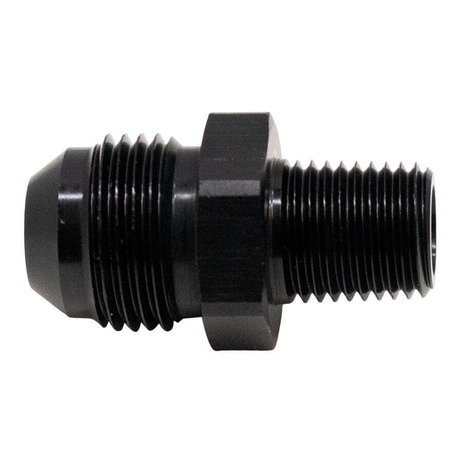 DEATSCHWERKS - 8AN Male Flare to 1/4 Inch Male NPT Adapter Anodized Matte Black