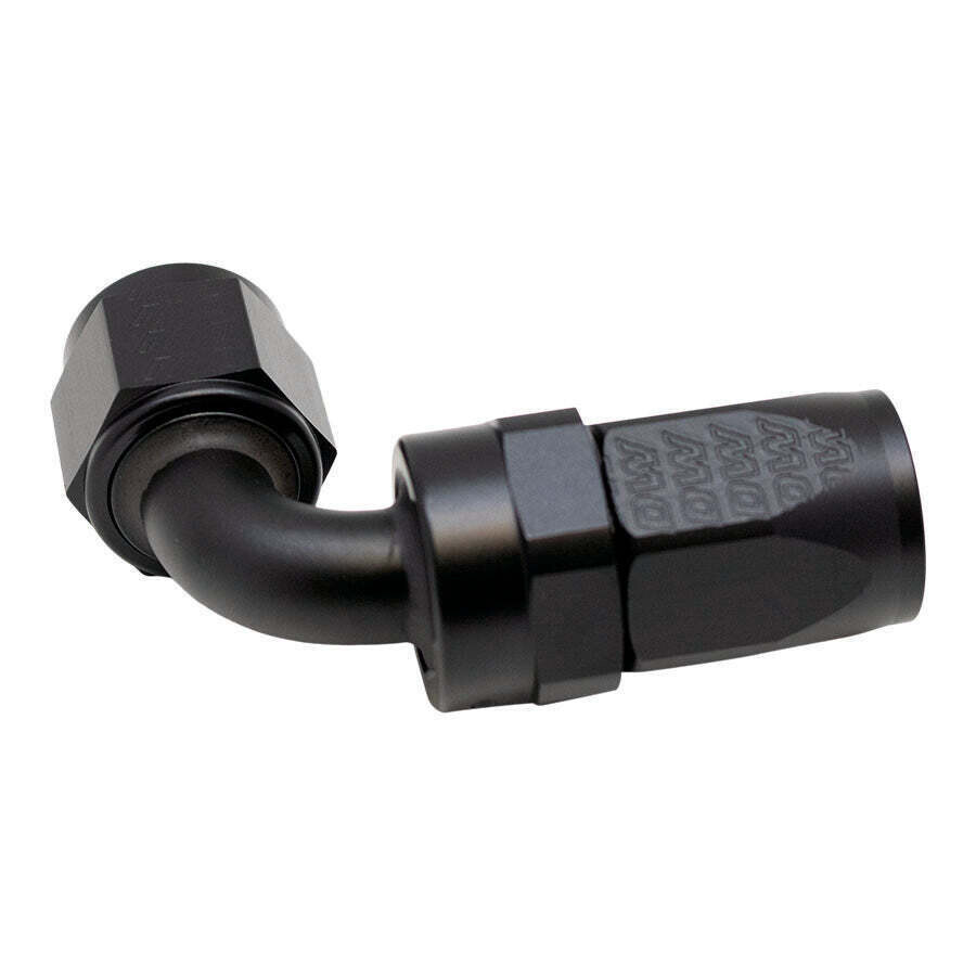 DEATSCHWERKS - 8AN Female Swivel 90-Degree Hose End CPE Anodized Matte Black
