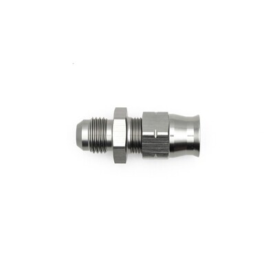 DEATSCHWERKS - 6AN Male Flare to 3/8&quot; Hardline Compression Adapter w/Olive Insert