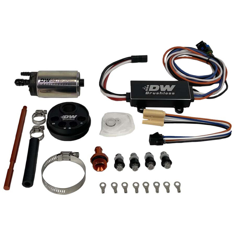 DEATSCHWERKS - In-Tank Pump Adapter + DW440 Brushless and Controller 440lph Fuel Pump, for 3.5L Surge Tank