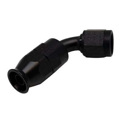 DEATSCHWERKS - 6 AN Female Flare Swivel 60-Degree Hose End PTFE Anodized Matte Black