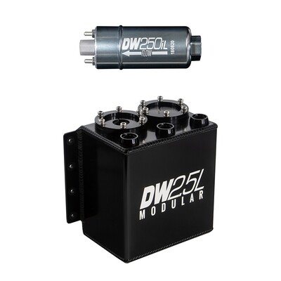 DEATSCHWERKS - 2.5L Surge Tank w/ 1 x 250iL In-Line Fuel Pump