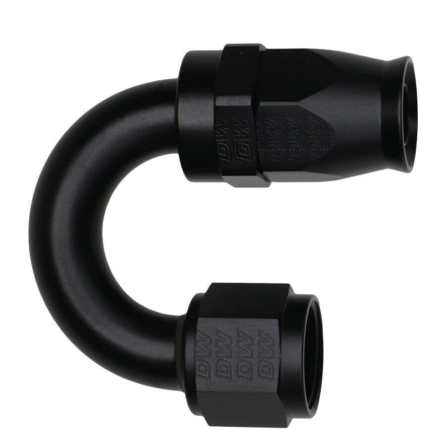 DEATSCHWERKS - 10AN Female Flare Swivel 180-Degree Hose End PTFE Anodized Matte Black