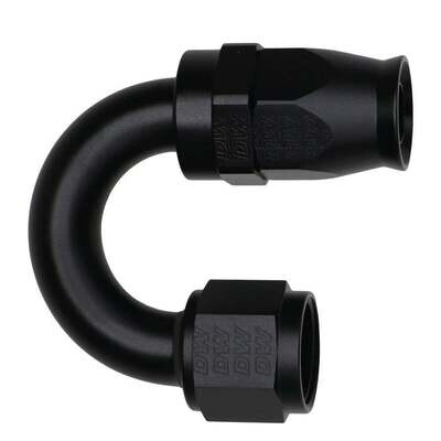 DEATSCHWERKS - 10AN Female Flare Swivel 180-Degree Hose End PTFE Anodized Matte Black