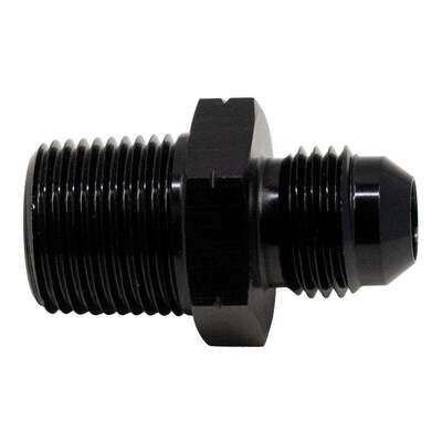 DEATSCHWERKS - 6AN Male Flare to 3/8 Inch Male NPT Adapter Anodized Matte Black