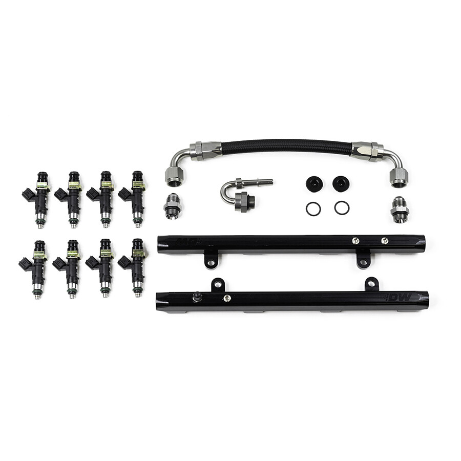 DEATSCHWERKS - Coyote 5.0 Fuel Rails w/Crossover + 1000cc/min Injectors (Mustang/F-150 11-17)
