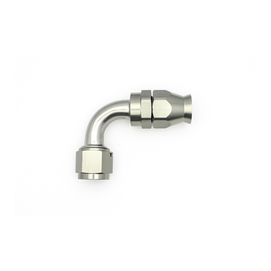 DEATSCHWERKS - 90 Deg 10AN Female Swivel PTFE Hose End w/Olive Insert