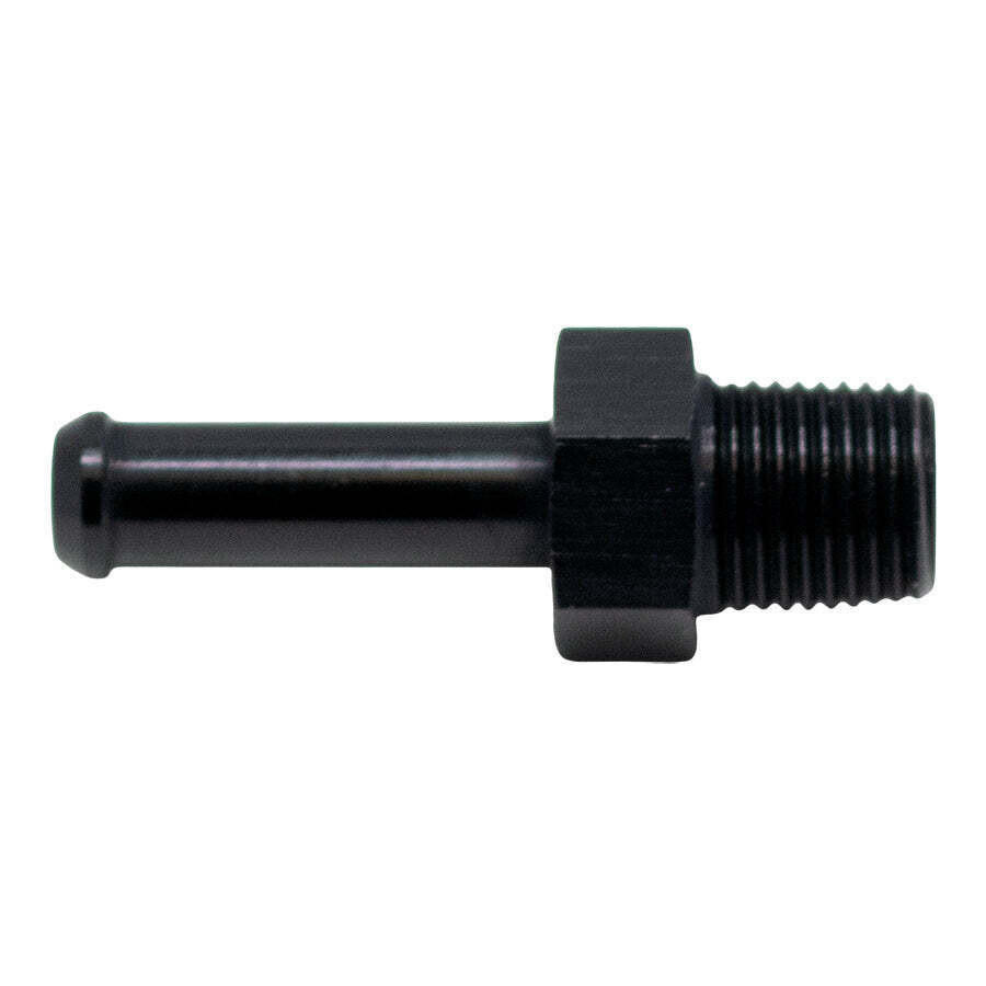 DEATSCHWERKS - 1/8 Inch NPT Male Thread 1/4 Inch Hose Barb Anodized Matte Black