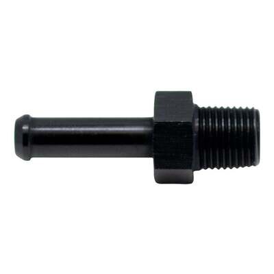 DEATSCHWERKS - 1/8 Inch NPT Male Thread 1/4 Inch Hose Barb Anodized Matte Black