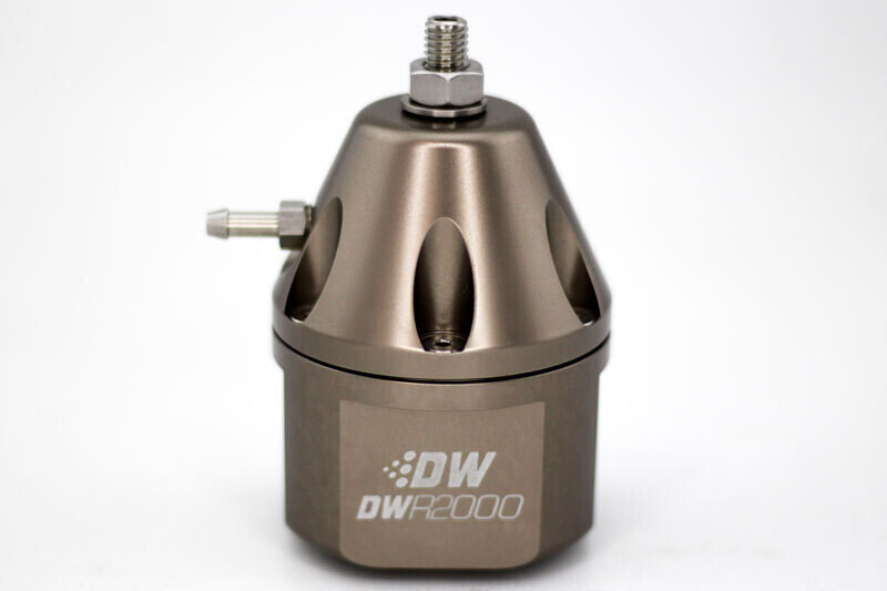 DEATSCHWERKS - DWR2000 Adjustable Fuel Pressure Regulator (Dual -10AN Inlet/-8AN Outlet) - Titanium