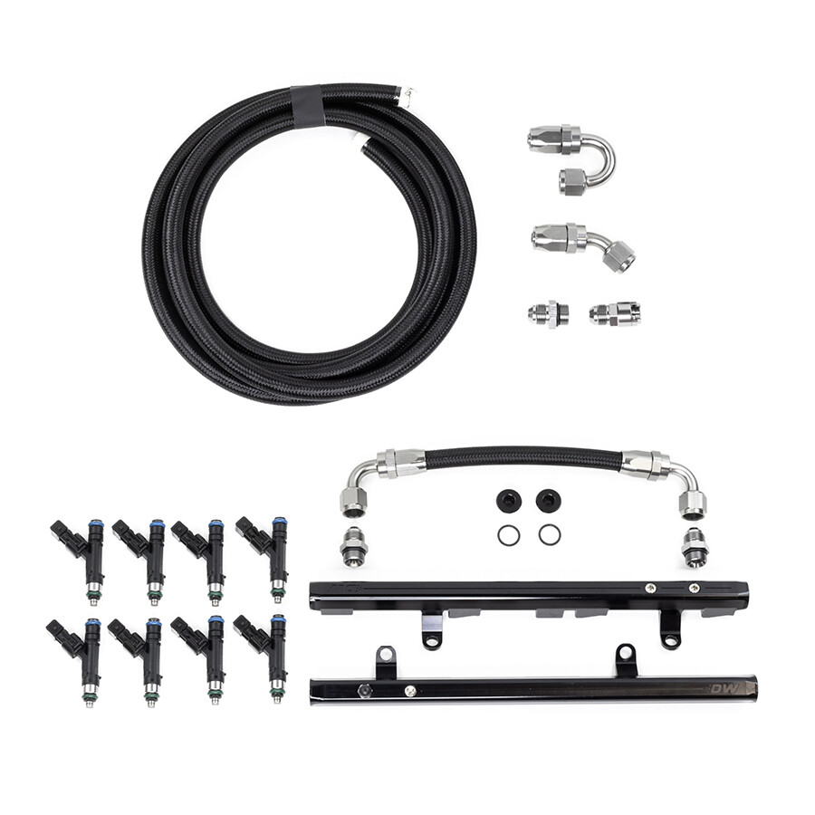 DEATSCHWERKS - LS1/LS6 Fuel Rails w/Crossover, 420cc/min Injectors + Returnless Plumbing Kit (Camaro 98-02)
