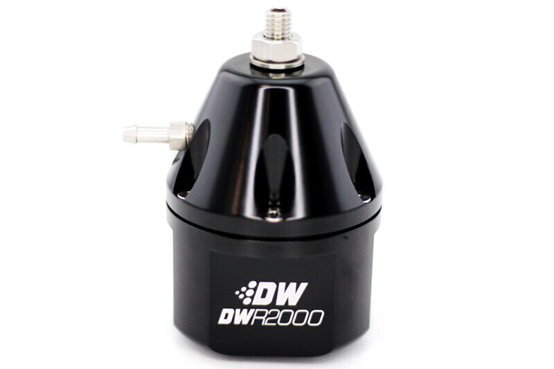 DEATSCHWERKS - DWR2000 Adjustable Fuel Pressure Regulator (Dual -10AN Inlet/-8AN Outlet) - Black
