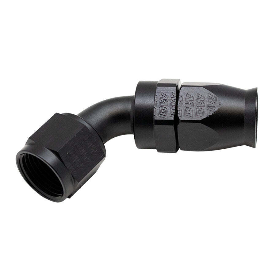 DEATSCHWERKS - 10AN Female Flare Swivel 60-Degree Hose End PTFE Anodized Matte Black