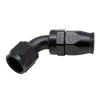 DEATSCHWERKS - 10AN Female Flare Swivel 60-Degree Hose End PTFE Anodized Matte Black