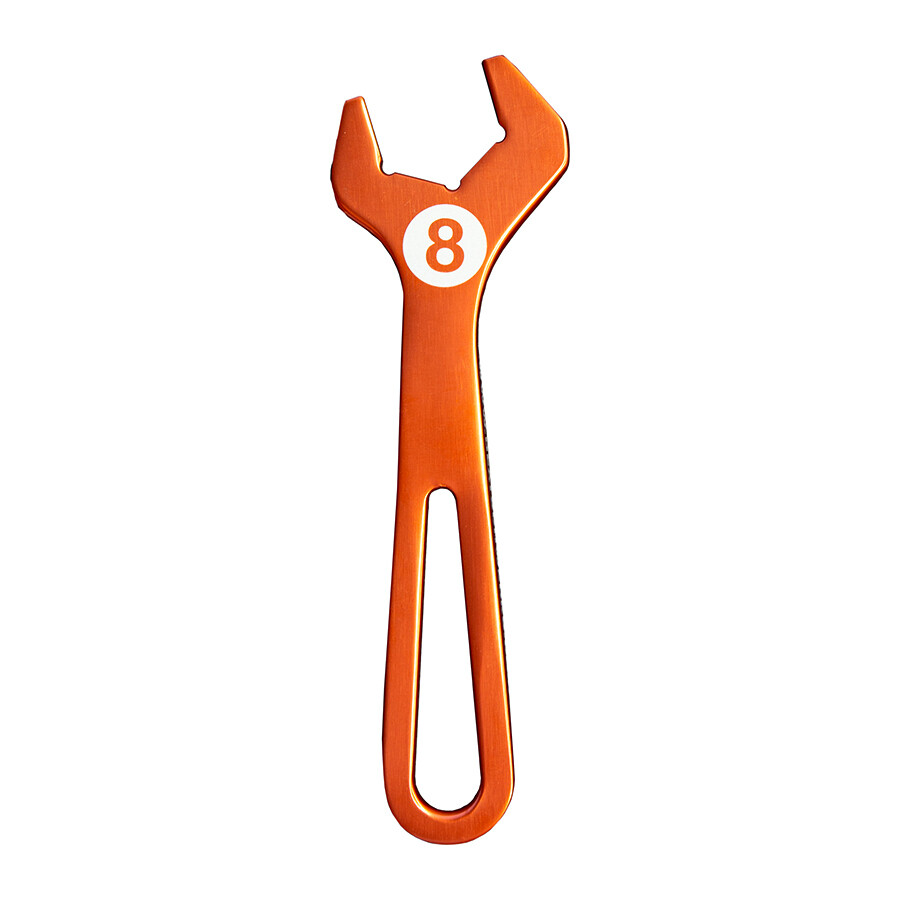 DEATSCHWERKS - Orange Anodized T6061 Aluminum Hose End Wrench - 8AN