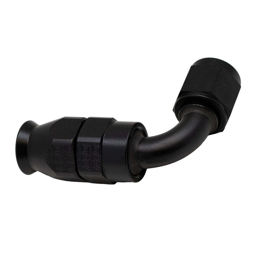 DEATSCHWERKS - 6AN Female Swivel 90-Degree Hose End PTFE Anodized Matte Black
