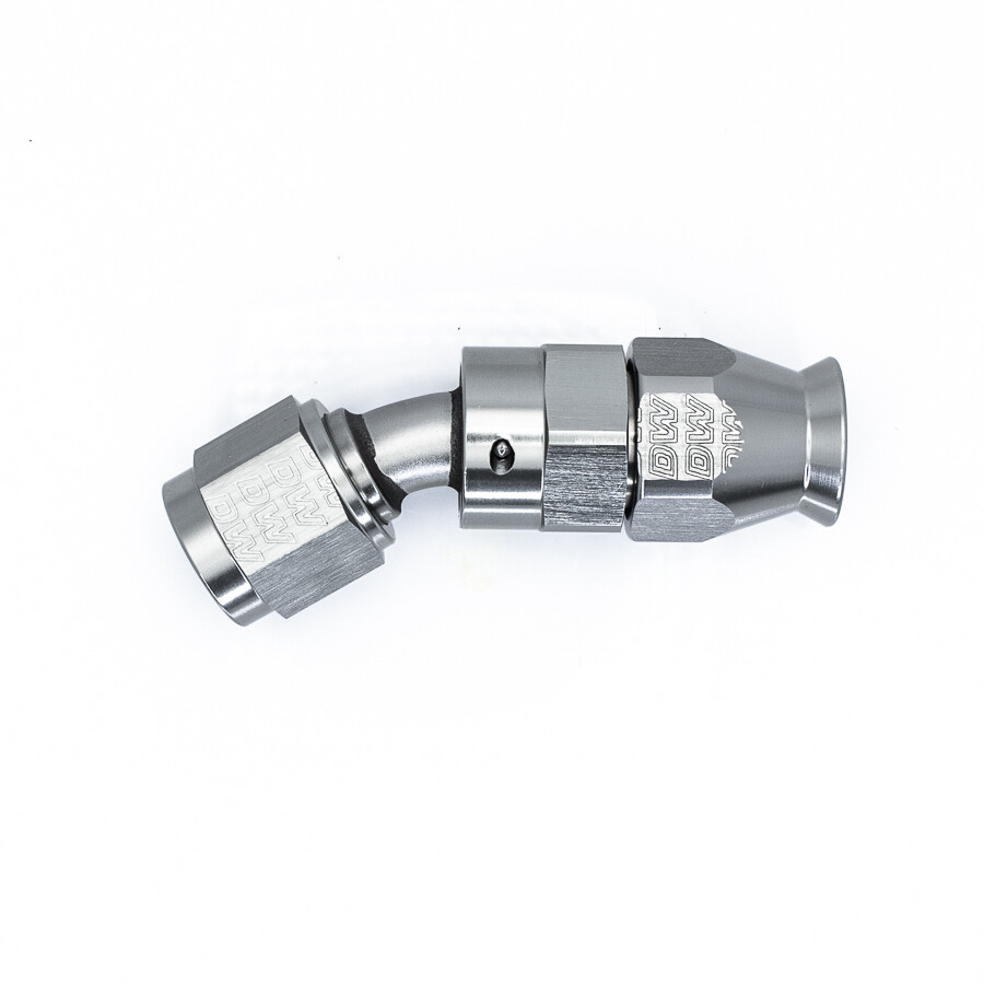 DEATSCHWERKS - Titanium 30 Deg 6AN Female Flare Swivel PTFE Hose End w/Olive Insert