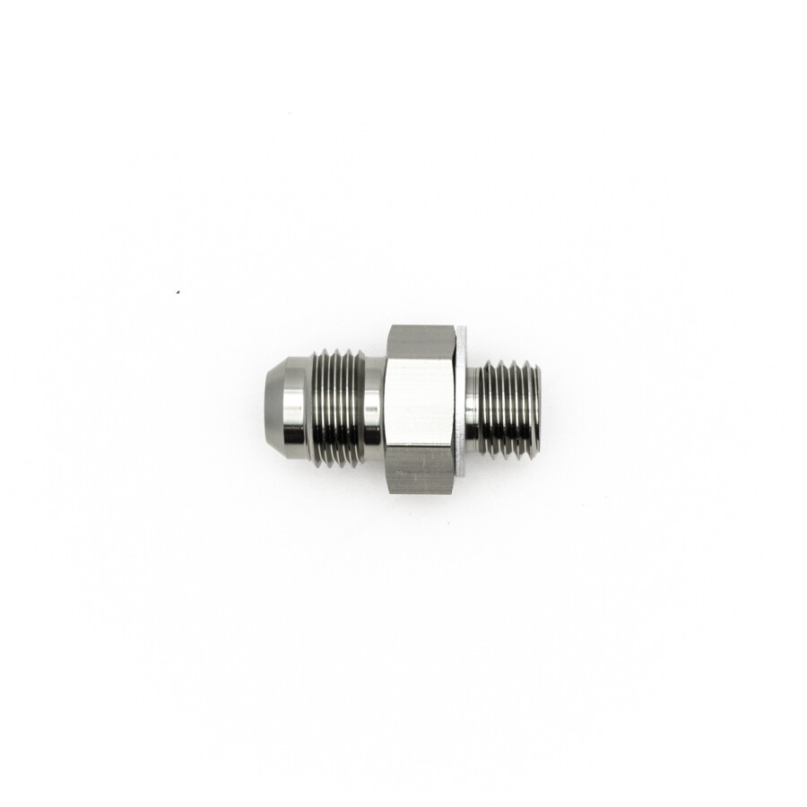 DEATSCHWERKS - 6AN Male Flare to M12 X 1.5 Male Metric Adapter w/Crush Washer