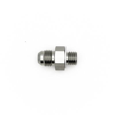 DEATSCHWERKS - 6AN Male Flare to M12 X 1.5 Male Metric Adapter w/Crush Washer